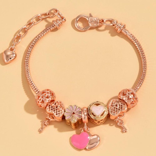 fashion  Metal all-PurposeDL concise love key collocation personality woman bracelet