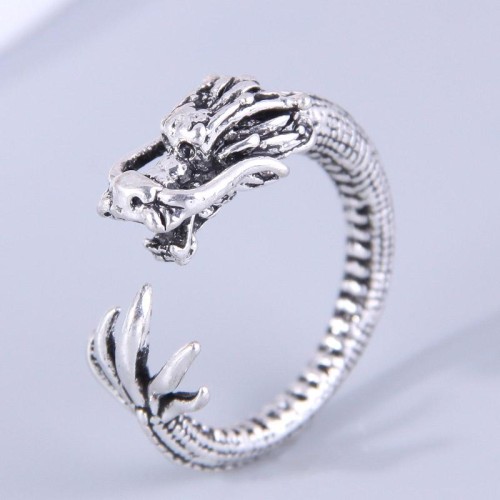 fashion retro concise opening woman ring