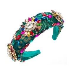  occidental style Headband woman retro Cloth diamond high high Headband