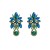 occidental style exaggerating retro luxurious colorful diamond earrings palace temperament elegant all-Pu