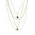 stainless steel wind eyes series sweater chain woman hollow love Pearl splice clavicle chain necklace