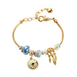 DIY personality beads bracelet occidental style new wind Life tree enamel eyes..