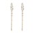 occidental style long style fashion Alloy embed glass diamond exaggerating earrings woman personality trend sil