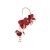 occidental style multilayer Alloy flowers diamond tassel earrings woman Korean retro earrings