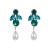 occidental style fashion personality temperament colorful diamond series Alloy diamond earrings woman imitate P