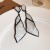 silver geometry Irregular earrings fashion Acrylic temperament ear stud occidental style exagge