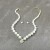  occidental style woman Pearl necklace ear stud set fashion Peach heart diamond pendant woman chain