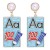 geometry square personality creative ear stud Alloy enamel earring
