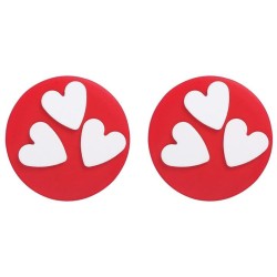  geometry Round love earrings woman lovely ear stud