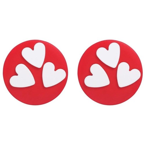  geometry Round love earrings woman lovely ear stud