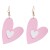 spring woman sweet love earrings all-Purpose brief personality woman Peach heart