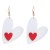 spring woman sweet love earrings all-Purpose brief personality woman Peach heart