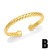 occidental styleins retro opening bangle bronze gilded punk geometry twining twisted bangle womanbrk