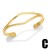occidental styleins retro opening bangle bronze gilded punk geometry twining twisted bangle womanbrk