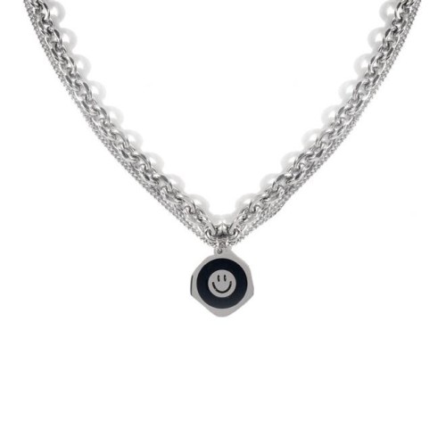 fashion stainless steel necklace  stainless steel chain necklace woman F
