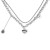 fashion stainless steel necklace  stainless steel chain necklace woman F