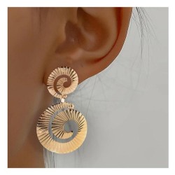 occidental style earrings   siral earrings F