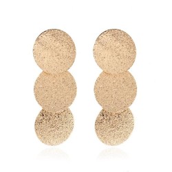 occidental style  brilliant Round long style earring  brief earrings round ear..