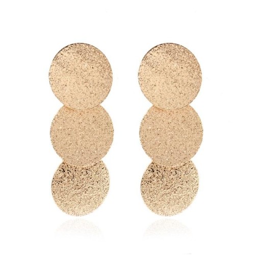 occidental style  brilliant Round long style earring  brief earrings round earrings  F