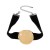 occidental style retro Round chain woman  exaggerating geometry Metal wind creative velvet necklace