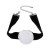 occidental style retro Round chain woman  exaggerating geometry Metal wind creative velvet necklace