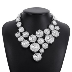 occidental style exaggerating chain  Acrylic diamond retro fashion Ladies wind..