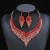 Alloy clavicle chain palace temperament occidental style retro exaggerating temperament crystal gem short necklac
