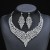 Alloy clavicle chain palace temperament occidental style retro exaggerating temperament crystal gem short necklac