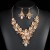 occidental style Alloy clavicle chain necklace earrings set woman palace temperament occidental style retro color