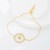 occidental style fashion trend creative samll Ballet girl color zircon bracelet chain