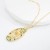 occidental styleins wind bronze gold plated embed Zirconium pendant necklace woman  personality trend creative sw