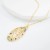occidental styleins wind bronze gold plated embed Zirconium pendant necklace woman  personality trend creative sw