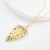 occidental styleins wind bronze gold plated embed Zirconium pendant necklace woman  personality trend creative sw