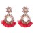 occidental style wind fashion exaggerating earrings Round sun flower colorful diamond tassel Earring high Bohem