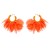 occidental style personality creative handmade weave beads flowers earring Earring exaggerating Bohemia Chiffon