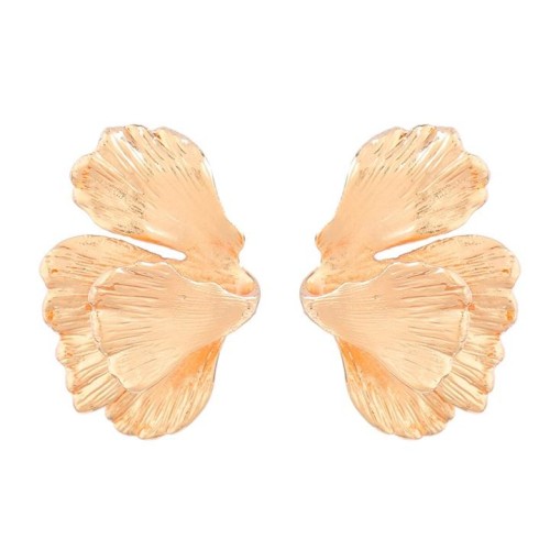 occidental style exaggerating Alloy leaves flowers earrings woman fashion retro elegant temperament