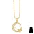 personality pendant Moon butterfly necklace woman samll Five-pointed star clavicle chainnkt