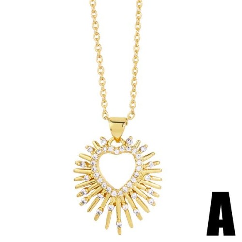  hollow love sun necklace woman personalityins windk gold diamond sun clavicle chain chainnkb