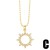  hollow love sun necklace woman personalityins windk gold diamond sun clavicle chain chainnkb