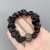 big circle diamond elasticity leather surface rope brief head woman
