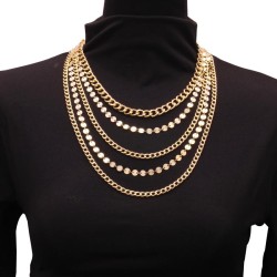 occidental style  mash up chain geometry retro  brief personality chain multil..