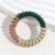  frosting circle three color splice all-Purpose head rope leather