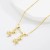 occidental style gift necklace woman  brief love clavicle chainins wind angel girl pendant necklace