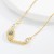 occidental styleins wind bronze gold plated embed zircon super love necklace  creative style trend sweater chain