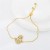 occidental style wind bronze gold plated embed Zirconium creative pendant bracelet woman fashion personality brac