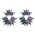 ins wind occidental style fully-jewelled earrings woman Alloy diamond Earring exaggerating super Rhinestone flo