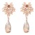  fully-jewelled flowers earrings Alloy diamond Earring occidental style exaggerating drop Acrylic earring