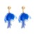 occidental styleins fashion wind handmade beads multilayer petal tassel earrings Bohemian style Earring