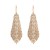 occidental style fashion exaggerating diamond leaves earrings claw chain long style high banquet Earring