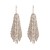 occidental style fashion exaggerating diamond leaves earrings claw chain long style high banquet Earring